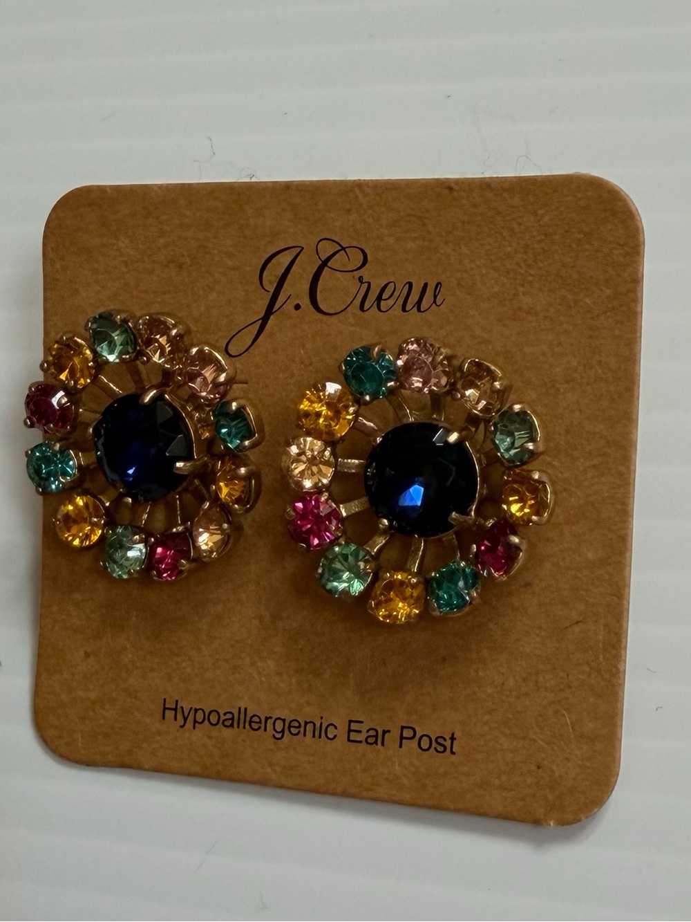 J.crew Multi Colored Gem Earrings